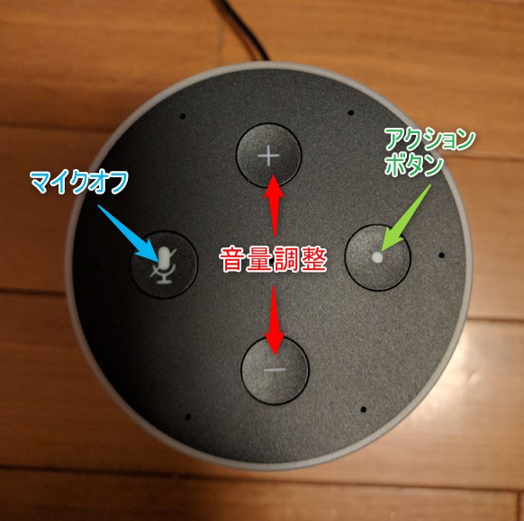 Amazon Echoのボタンの使い方を0から初心者向けに説明します